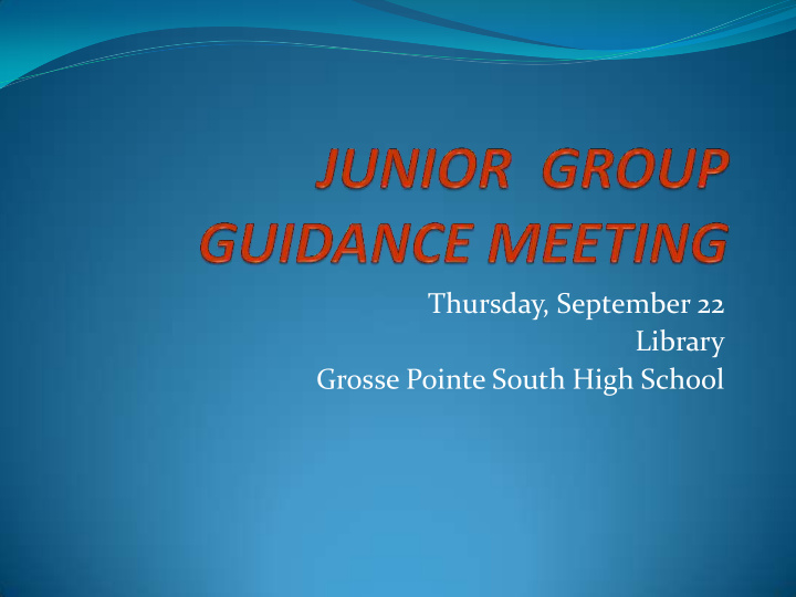 grosse pointe south high school student support personnel