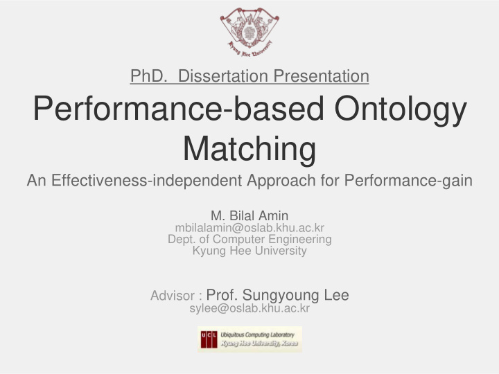 performance based ontology matching