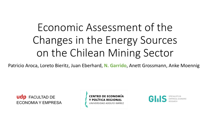 economic assessment of the changes in the energy sources