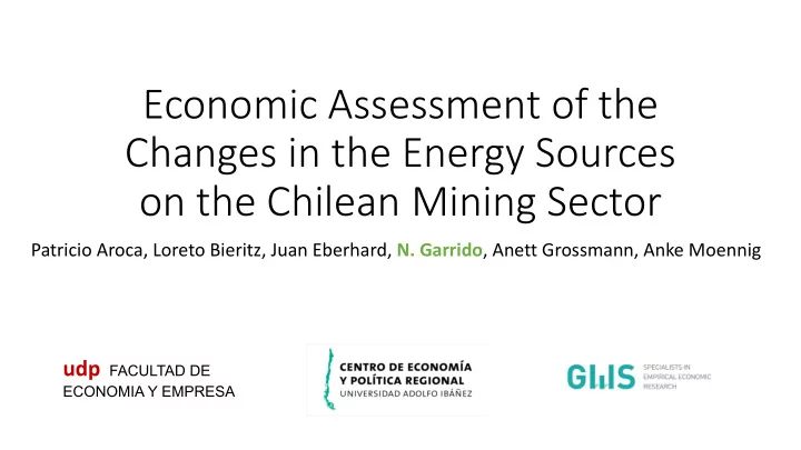 economic assessment of the changes in the energy sources
