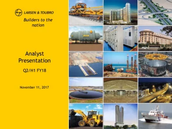 Presentation  Q2/H1 FY18  November 11, 2017  2  Disclaimer  This presentation contains certain