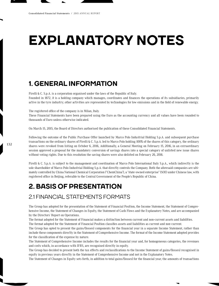 explanatory notes