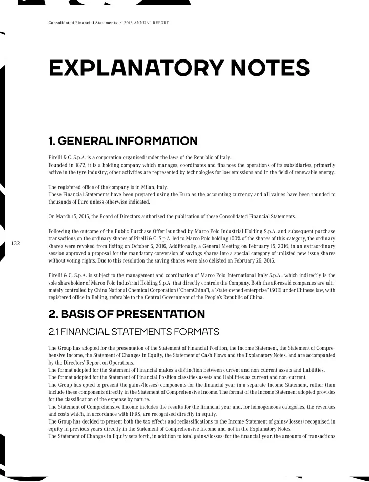 explanatory notes
