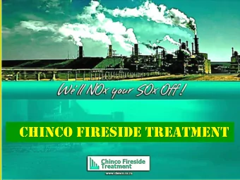 CHINCO FIRESIDE TREATMENT  THE PROBLEM:  PUTRID BLACK SMOKE AND SULPHUR EMISSIONS CREATED BY POOR