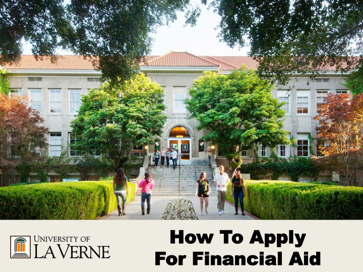 for financial aid or financial aid topics to be covered