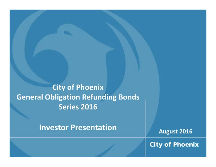 investor presentation
