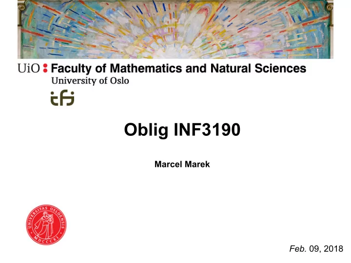 oblig inf3190