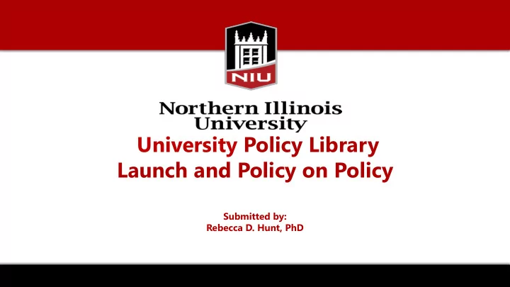 launch and policy on policy