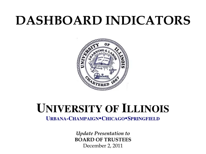 u niversity of i llinois