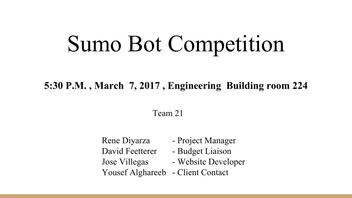 sumo bot competition