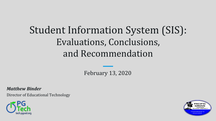 student information system sis