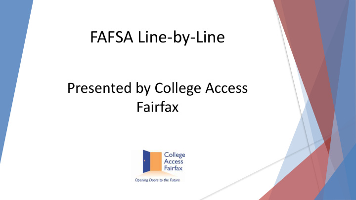 fafsa line by line