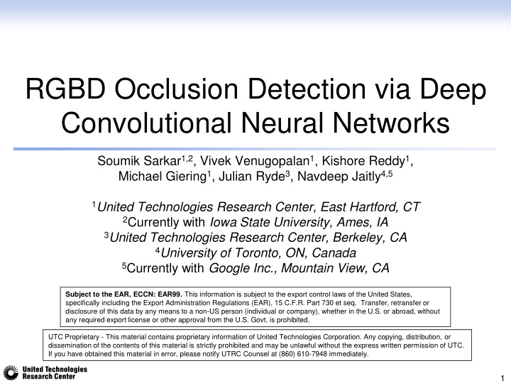 rgbd occlusion detection via deep