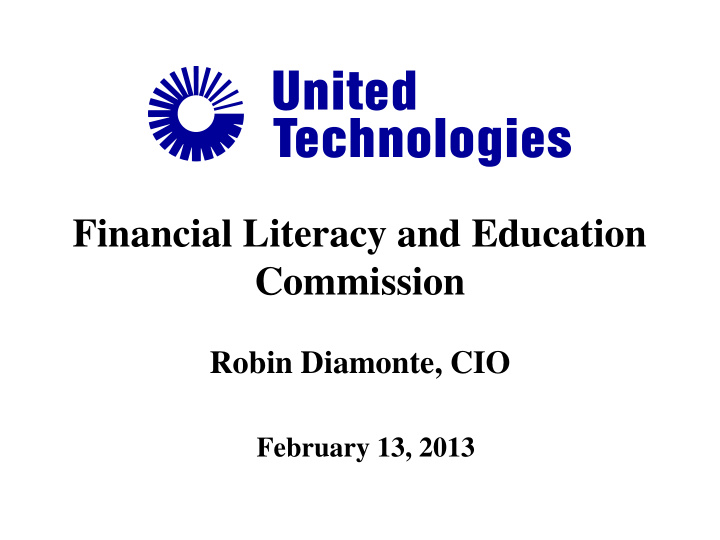 financial literacy and education commission