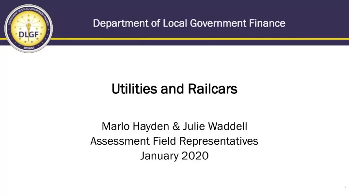util ilit itie ies and rai railcars