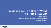 smart vehicle in a smart world the role of 5g v2x