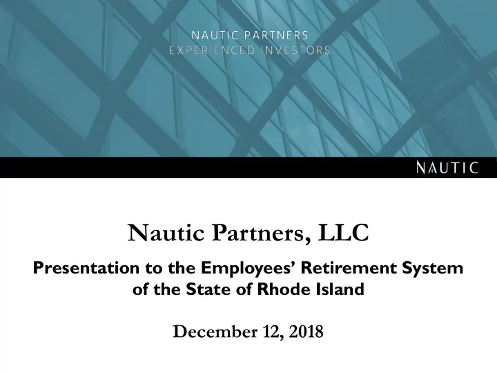 nautic partners llc