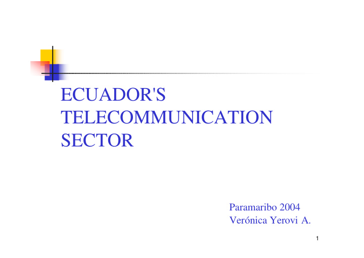 ecuador s telecommunication sector