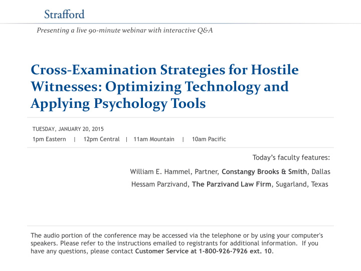 cross examination strategies for hostile witnesses