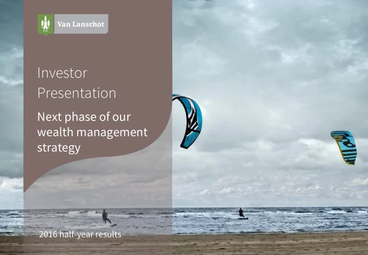 investor presentation