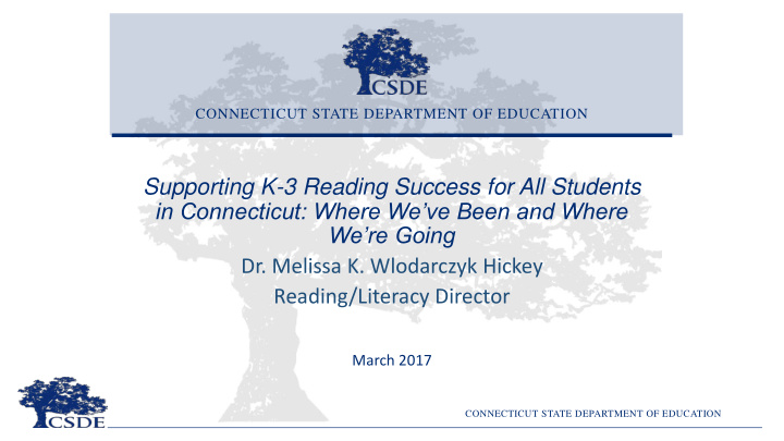 march 2017 connecticut state department of education