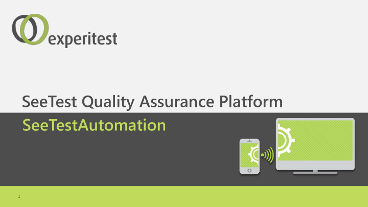 seetest quality assurance platform seetestautomation