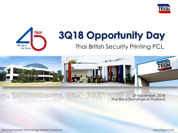 3q18 opportunity day