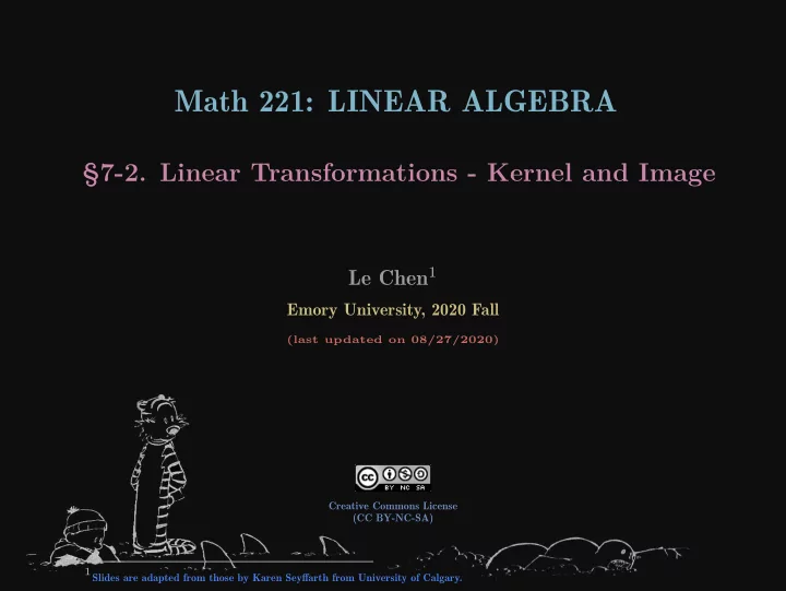 math 221 linear algebra