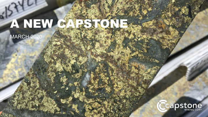 a new capstone