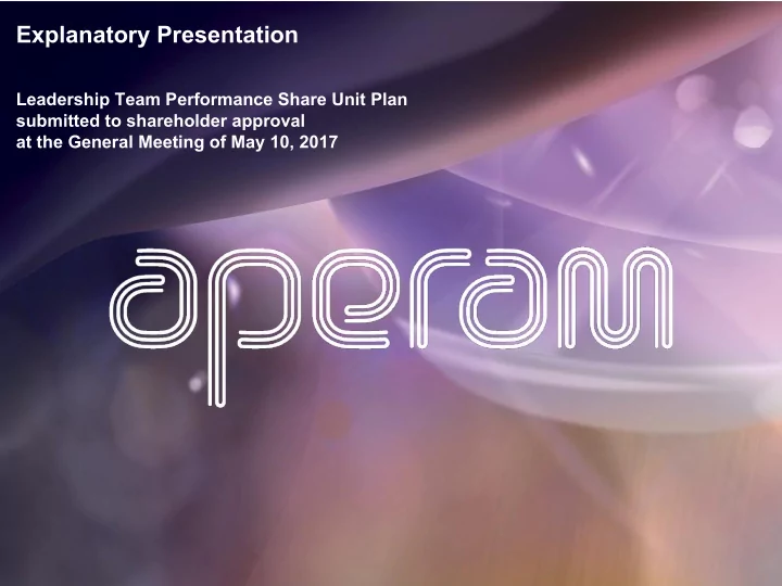 explanatory presentation