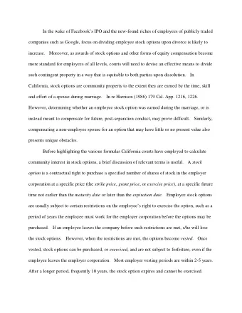 In the wake of Facebooks IPO and the new-found riches of employees of publicly traded  companies