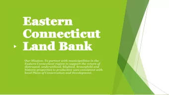 Eastern  Eastern  Connec  Connecticut  ticut  Land Bank  Land Bank  Introductions  Mary Ann