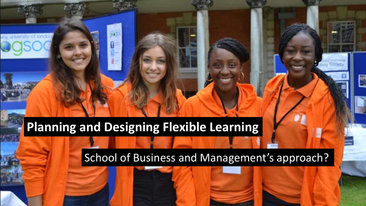 planning and designing flexible learning