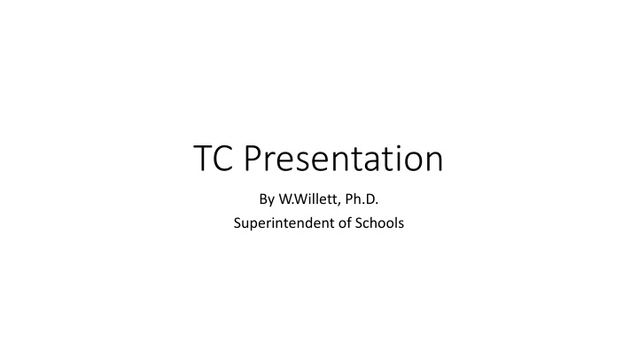 tc presentation