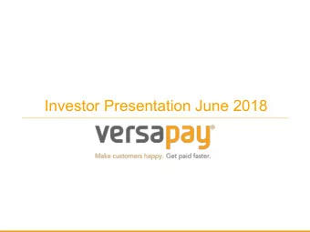 Investor Presentation June 2018  Forward Looking Statements  2  This presentation contains