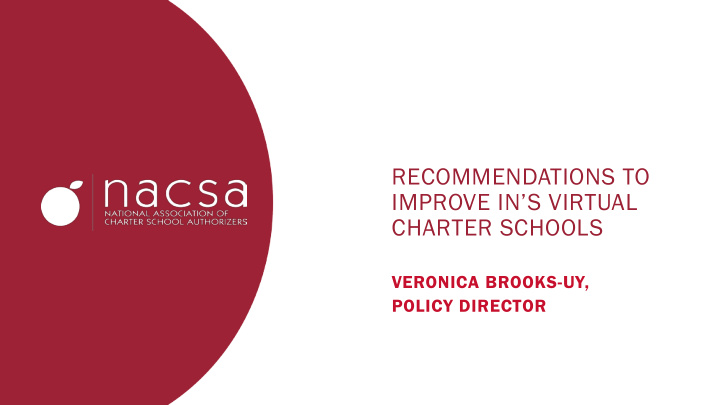recommendations to improve in s virtual charter schools