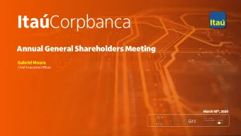 Annual General Shareholders Meeting  Gabriel Moura  Chief Executive Officer  March  March 18 18 th