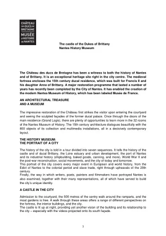 The castle of the Dukes of Brittany  Nantes History Museum  The Chteau des ducs de Bretagne has