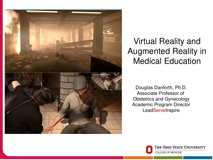 virtual reality and augmented reality in medical education