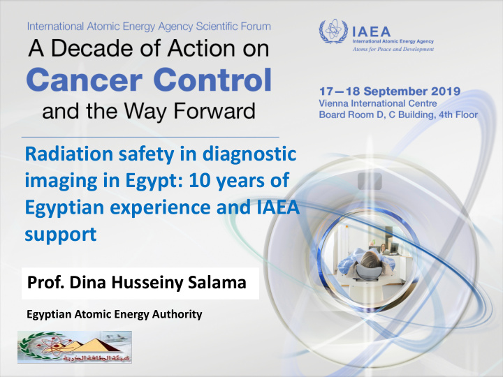 radiation safety in diagnostic imaging in egypt 10 years