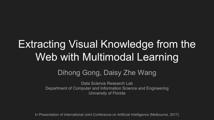 extracting visual knowledge from the web with multimodal