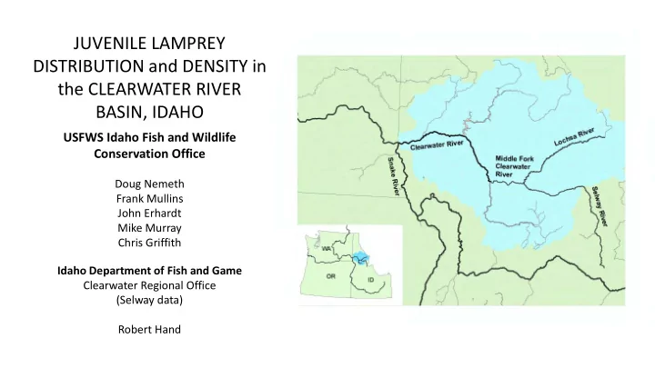 idaho department of fish and game clearwater regional
