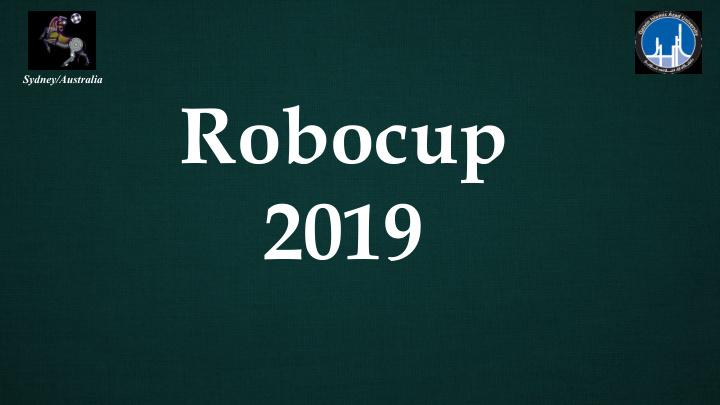 robocup 2019 hello