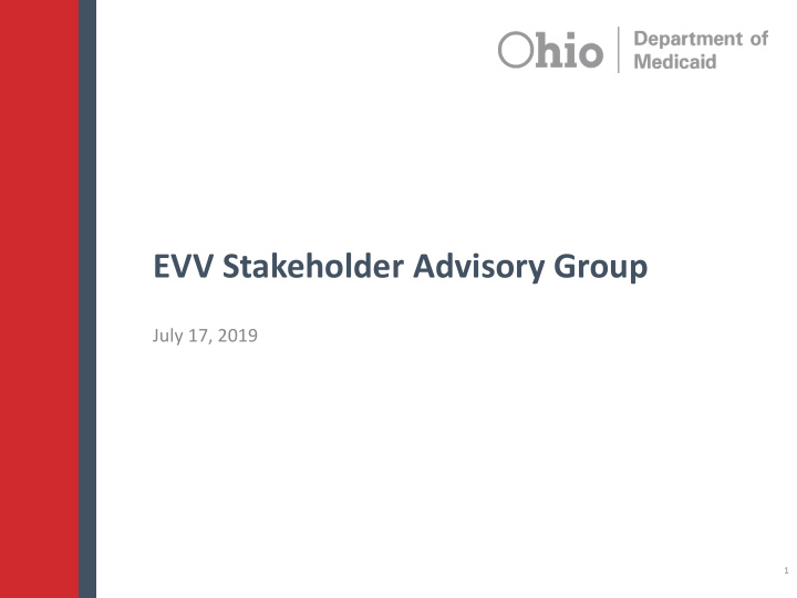 evv stakeholder advisory group