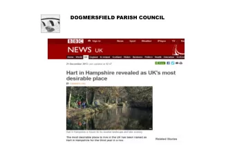 DOGMERSFIELD PARISH COUNCIL  DOGMERSFIELD PARISH COUNCIL  Development Briefing Meeting  Agenda  1.