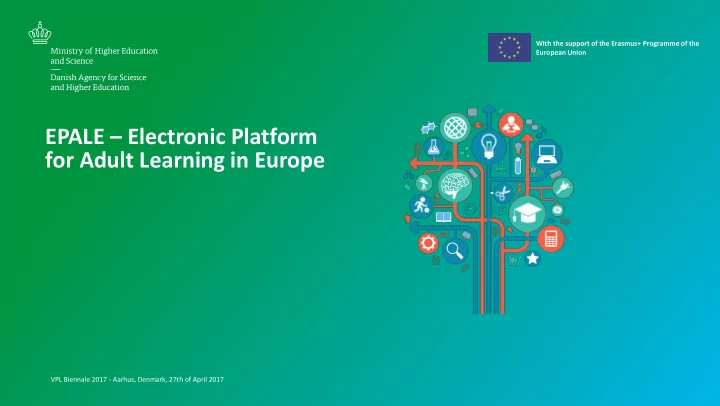 epale electronic platform for adult learning in europe