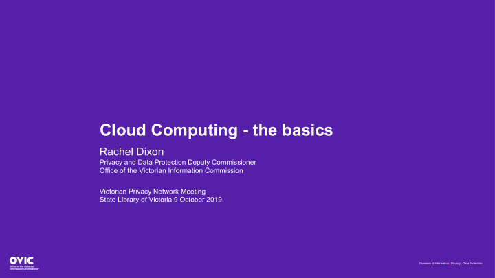 cloud computing the basics