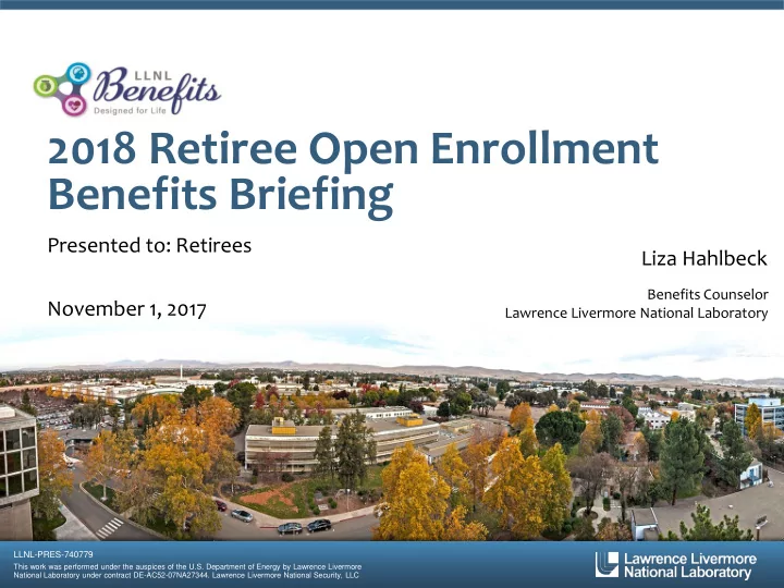 2018 retiree open enrollment