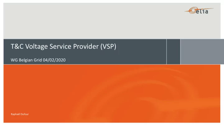 t c voltage service provider vsp
