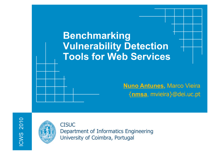 benchmarking vulnerability detection tools for web